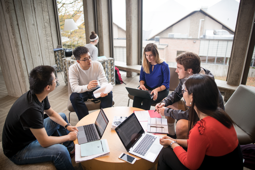 School of Business students