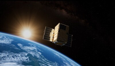 On-orbit render of the Q4S satellite which promises to unlock understanding of how quantum entanglement swapping behaves on orbit. This is a critical step towards building a global quantum network. (Boeing image)